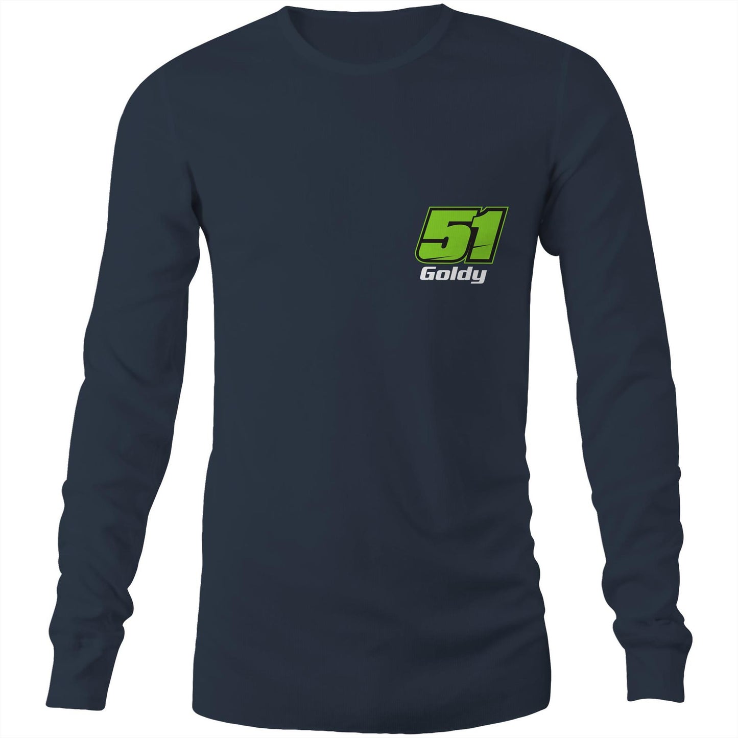 Goldy 51 Send The Dog Mens Long Sleeve Double Side T-Shirt
