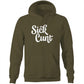 Sick Cunt White AS Colour Stencil - Pocket Hoodie Sweatshirt