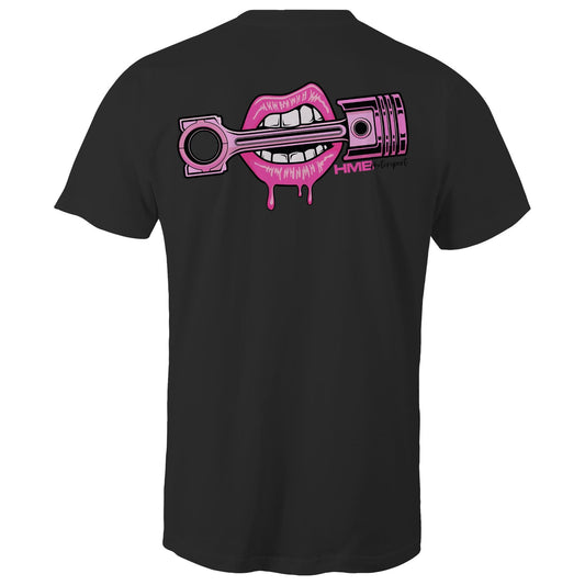HMB Piston Lips Pink Double Logo AS Colour Tee