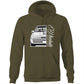 VL Calais Blown Front Back AS Colour Stencil - Pocket Hoodie Sweatshirt