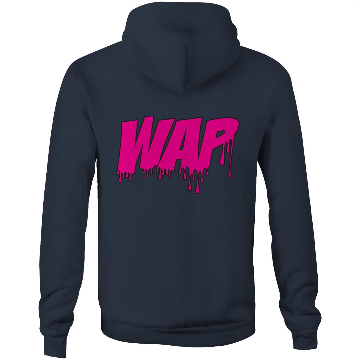 Pussy Built Strong WAP AS Colour Stencil - Pocket Hoodie Sweatshirt