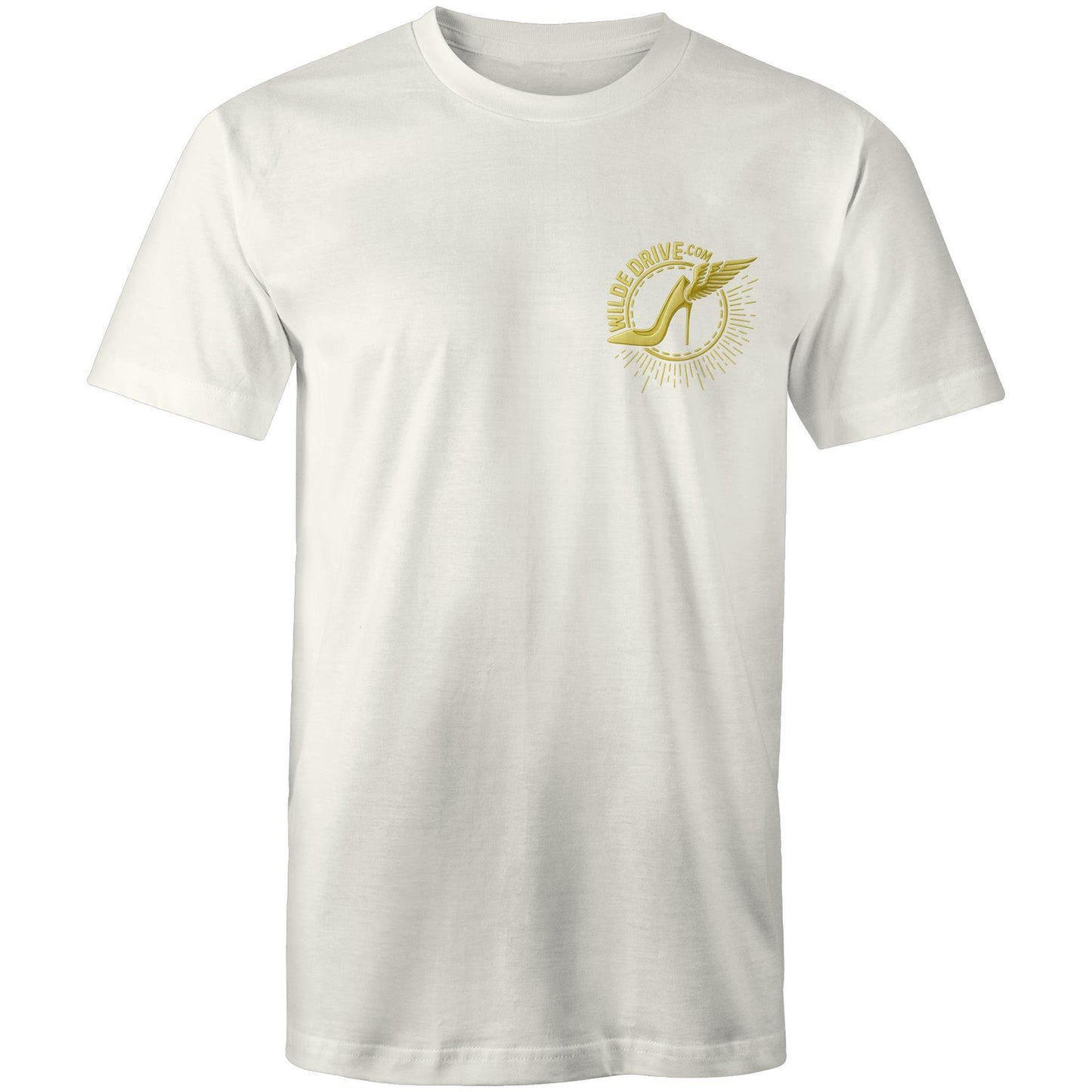 WILDE DRIVE.COM  LIMITED EDITION GOLD CHROME AS Colour Mens T-Shirt