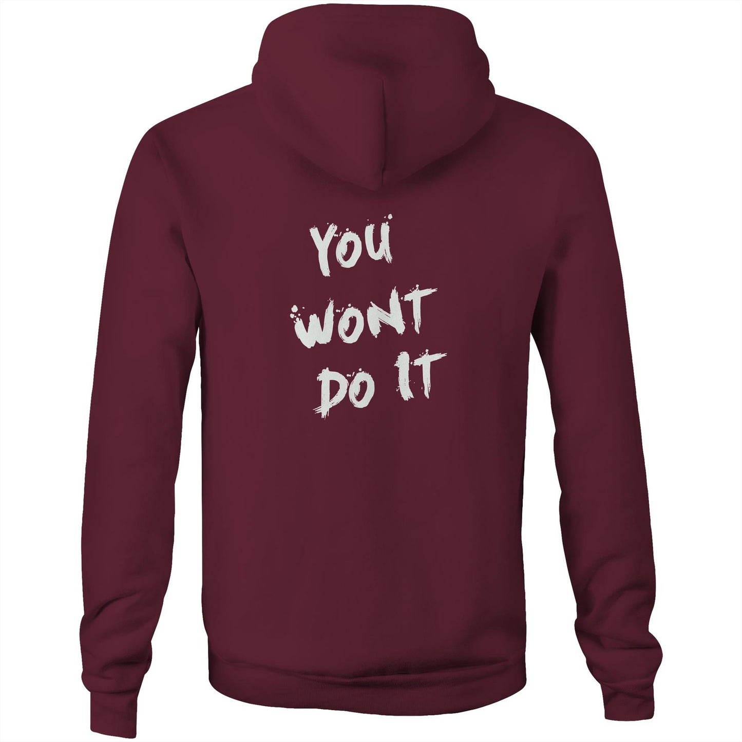 You Wont Do It White WN Logo Drag Car AS Colour Stencil Hoodie