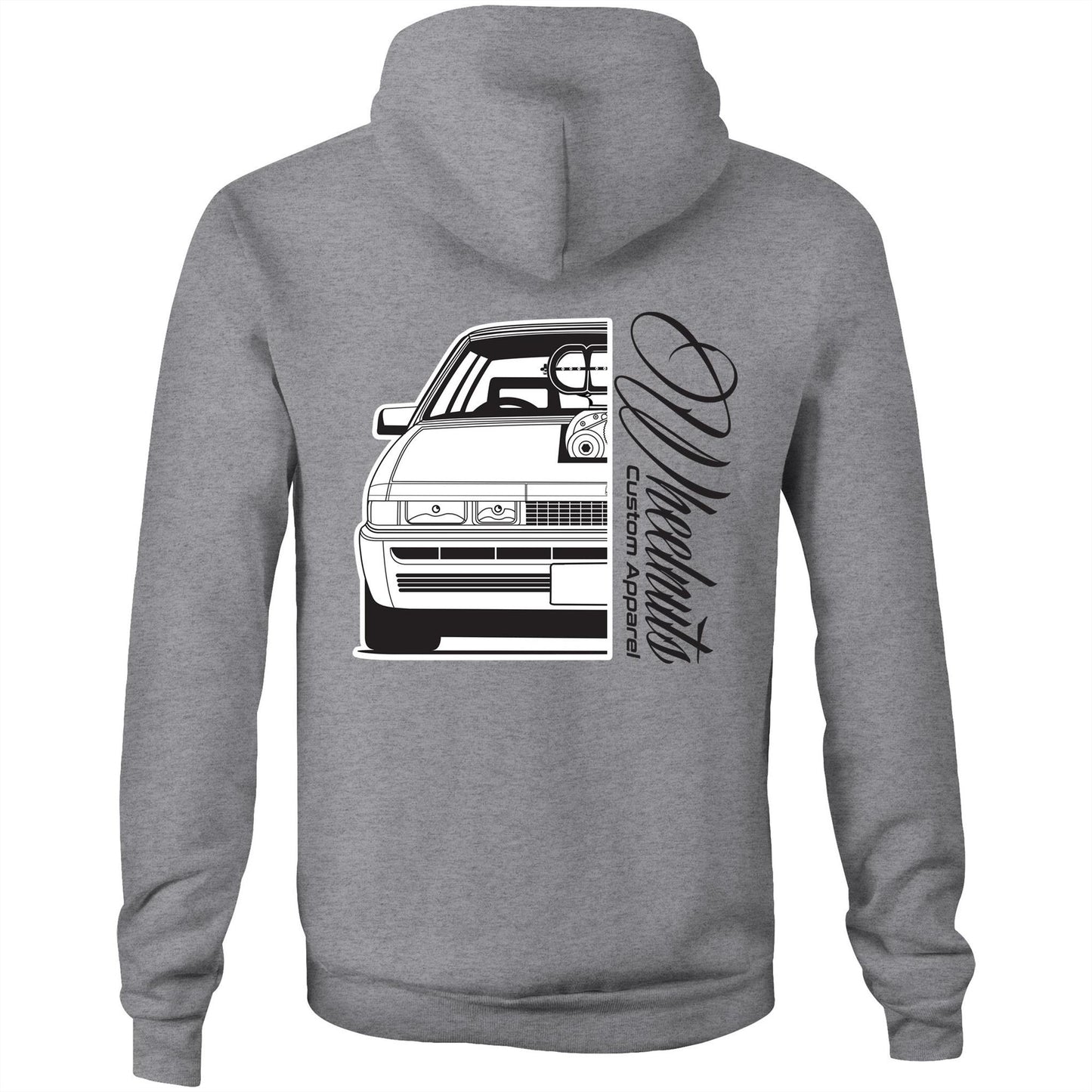 VL Calais Blown AS Colour Stencil - Pocket Hoodie Sweatshirt