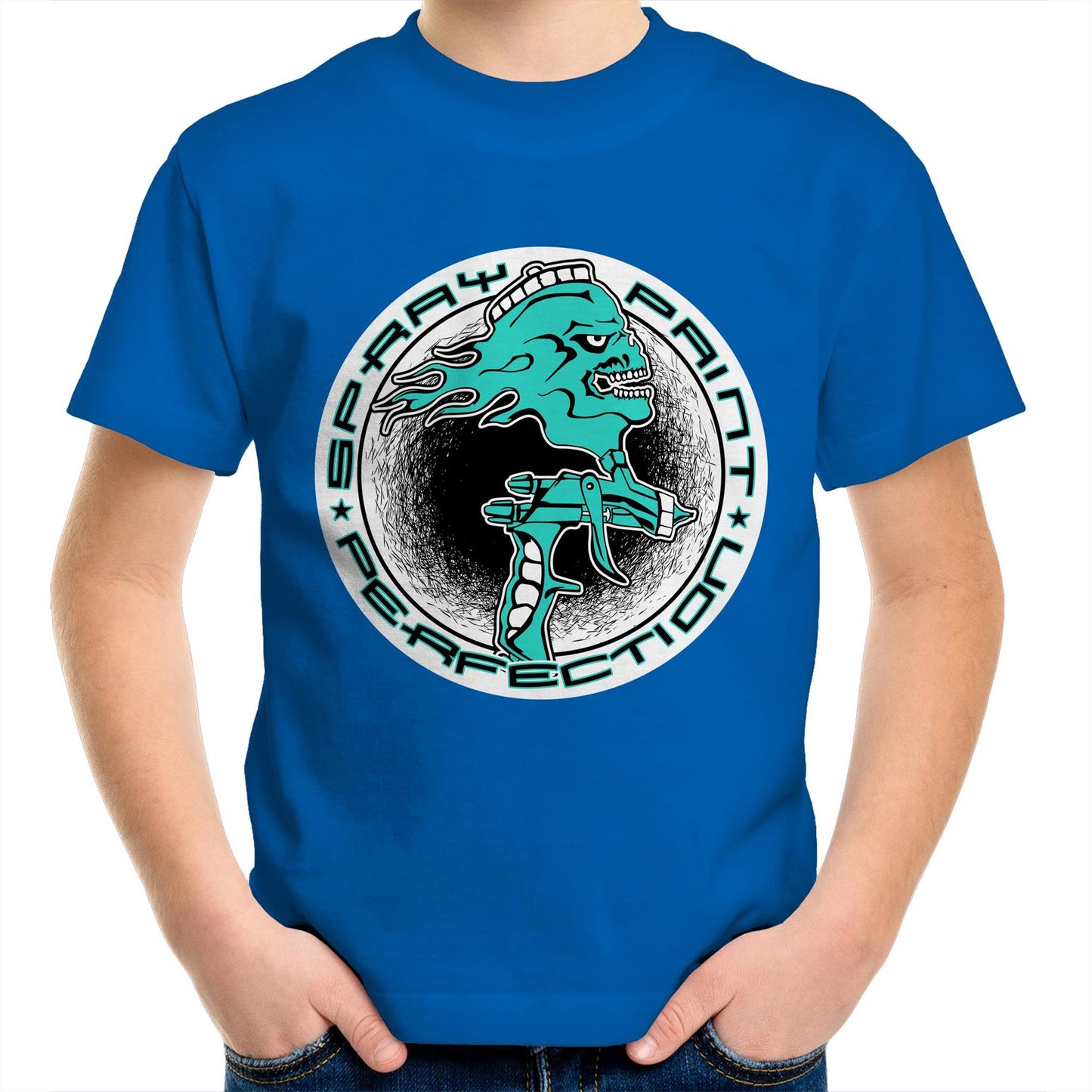 Spray Paint Perfection AS Colour Kids Youth T-Shirt