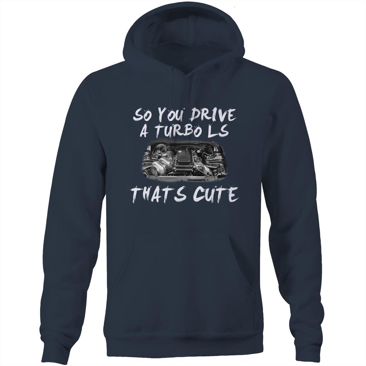 Thats Cute Barra Turbo AS Colour Stencil Hoodie