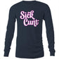 Sick Cunt Pink White AS Colour - Mens Long Sleeve T-Shirt