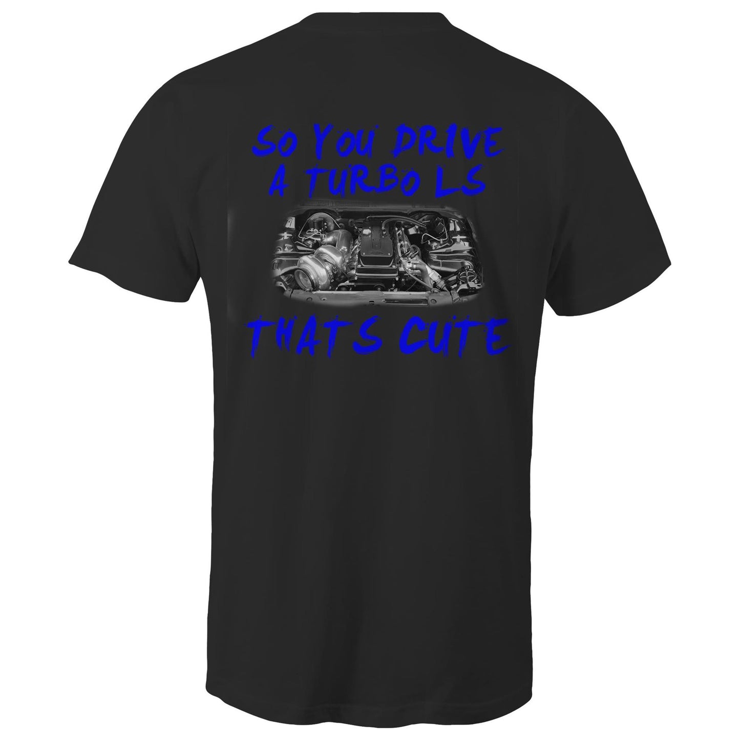 Barra Turbo Thats Cute Blue WN Classic Logo AS Colour Mens T-Shirt