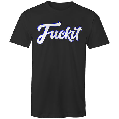 Wheelnuts FCKIT Cursive Blue Outline Tee