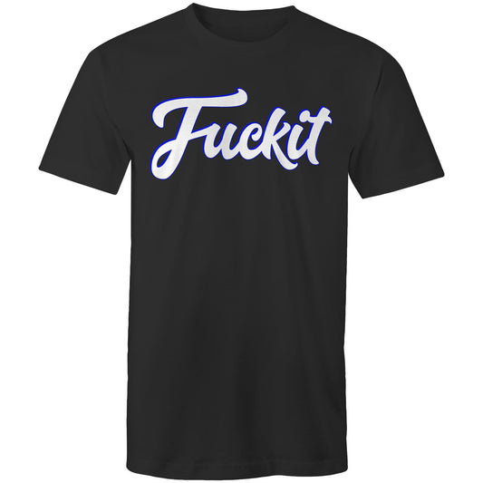 Wheelnuts FCKIT Cursive Blue Outline Tee