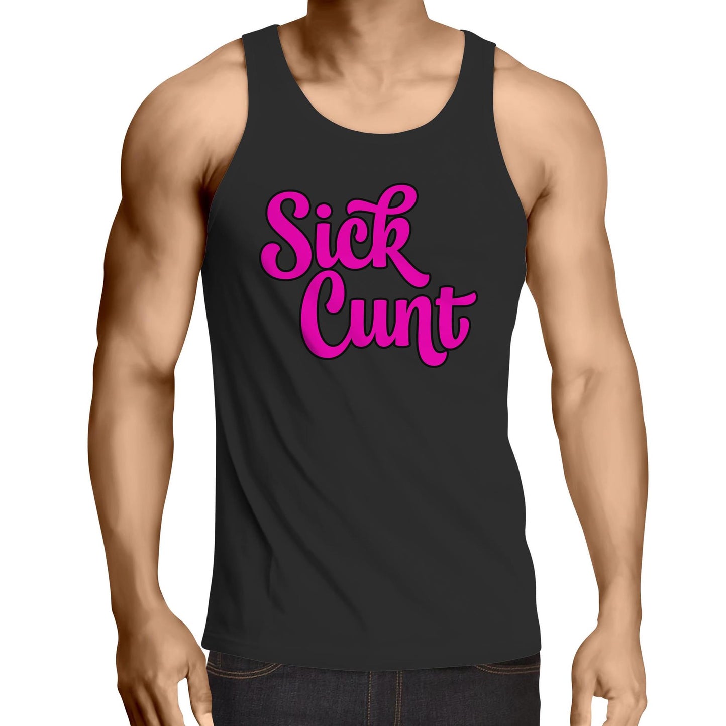 Sick Cunt AS Colour - Mens Singlet Top