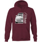 VL Calais Blown Front Back AS Colour Stencil - Pocket Hoodie Sweatshirt