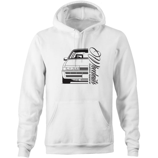 VL Turbo Front AS Colour Stencil - Pocket Hoodie Sweatshirt