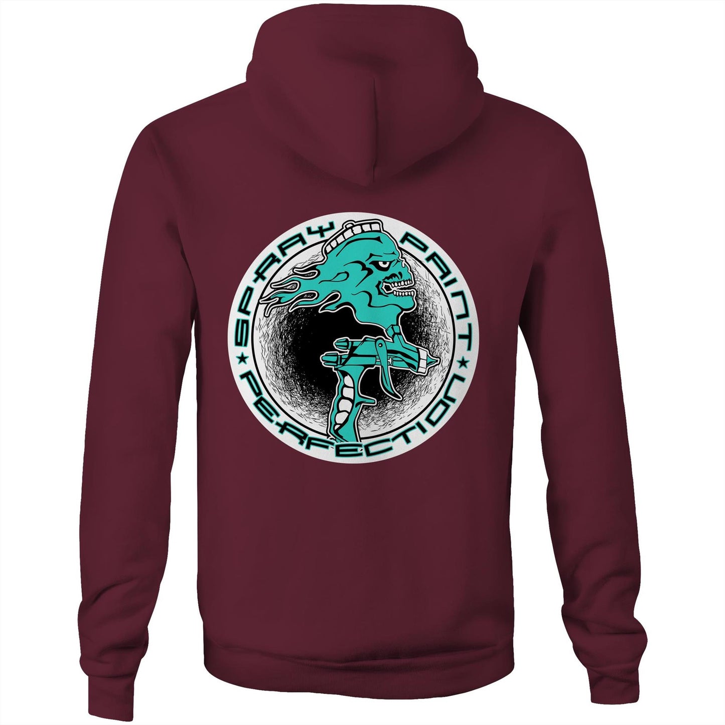 Spray Paint Perfection Double Logo AS Colour Stencil Pocket Hoodie