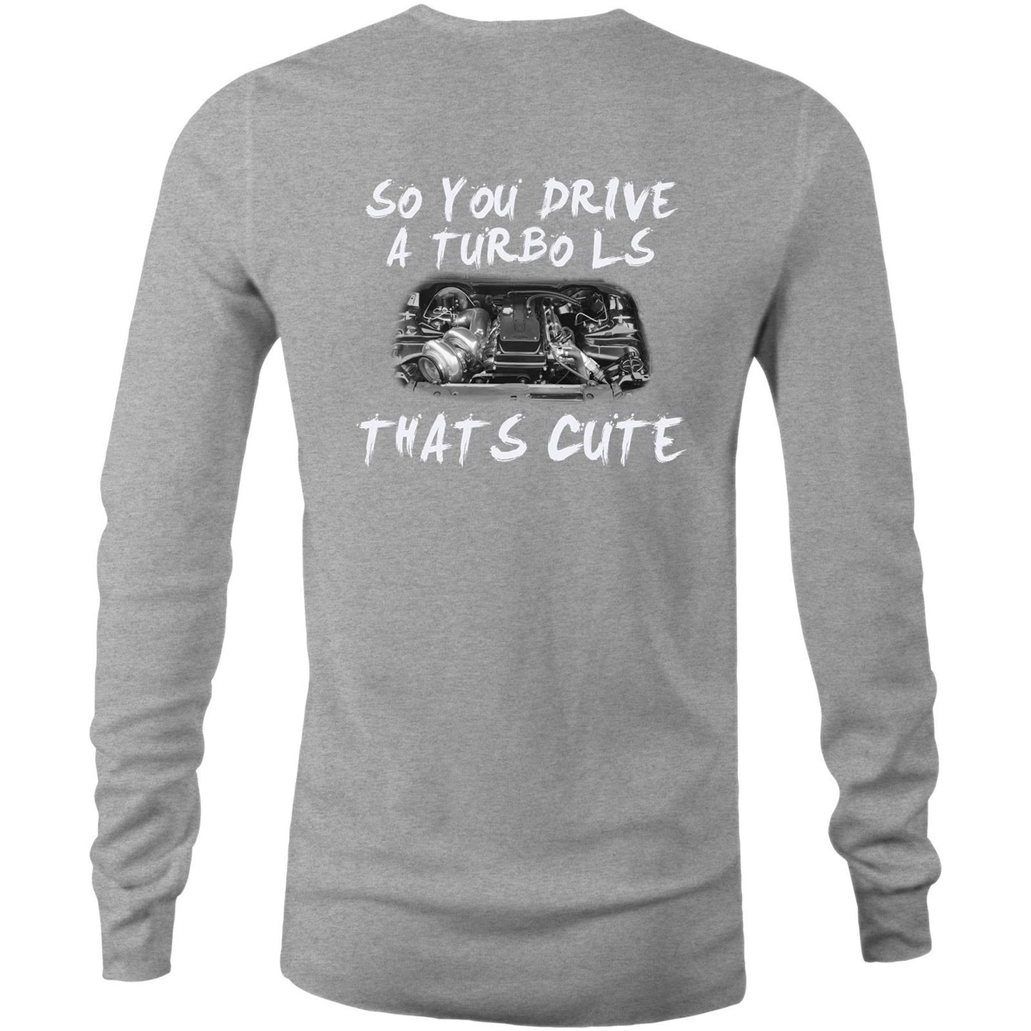 Thats Cute Barra Turbo WN Logo Small AS Colour Long Sleeve