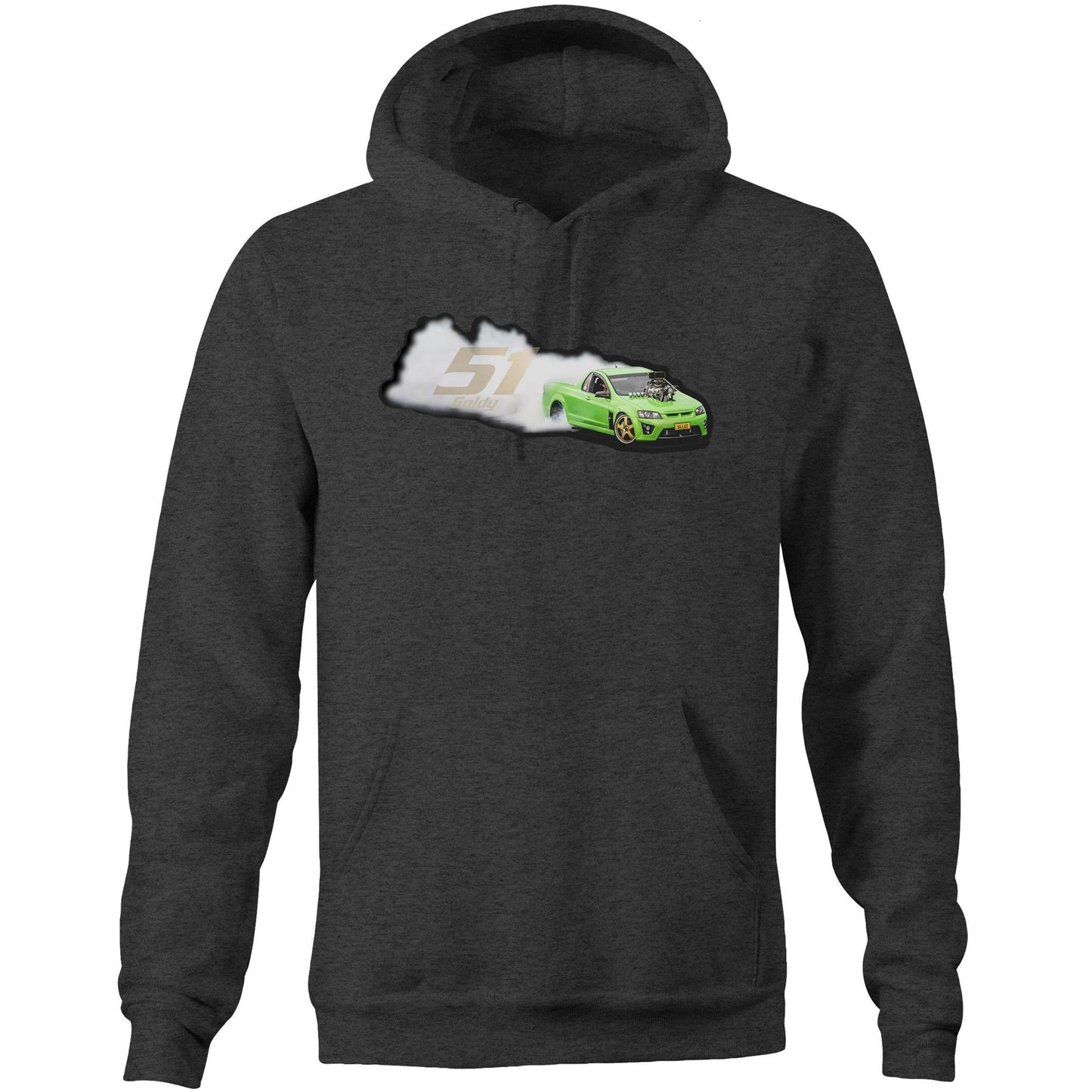 Goldy 51 14LOZ Drifting AS Colour Stencil - Pocket Hoodie Sweatshirt