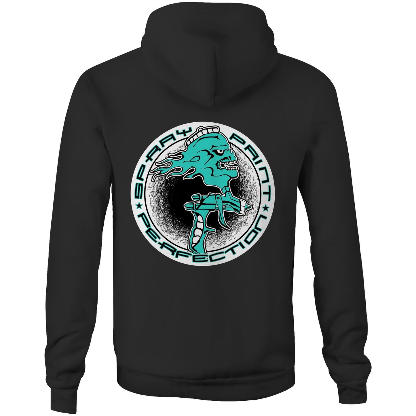 Spray Paint Perfection Double Logo AS Colour Stencil Pocket Hoodie