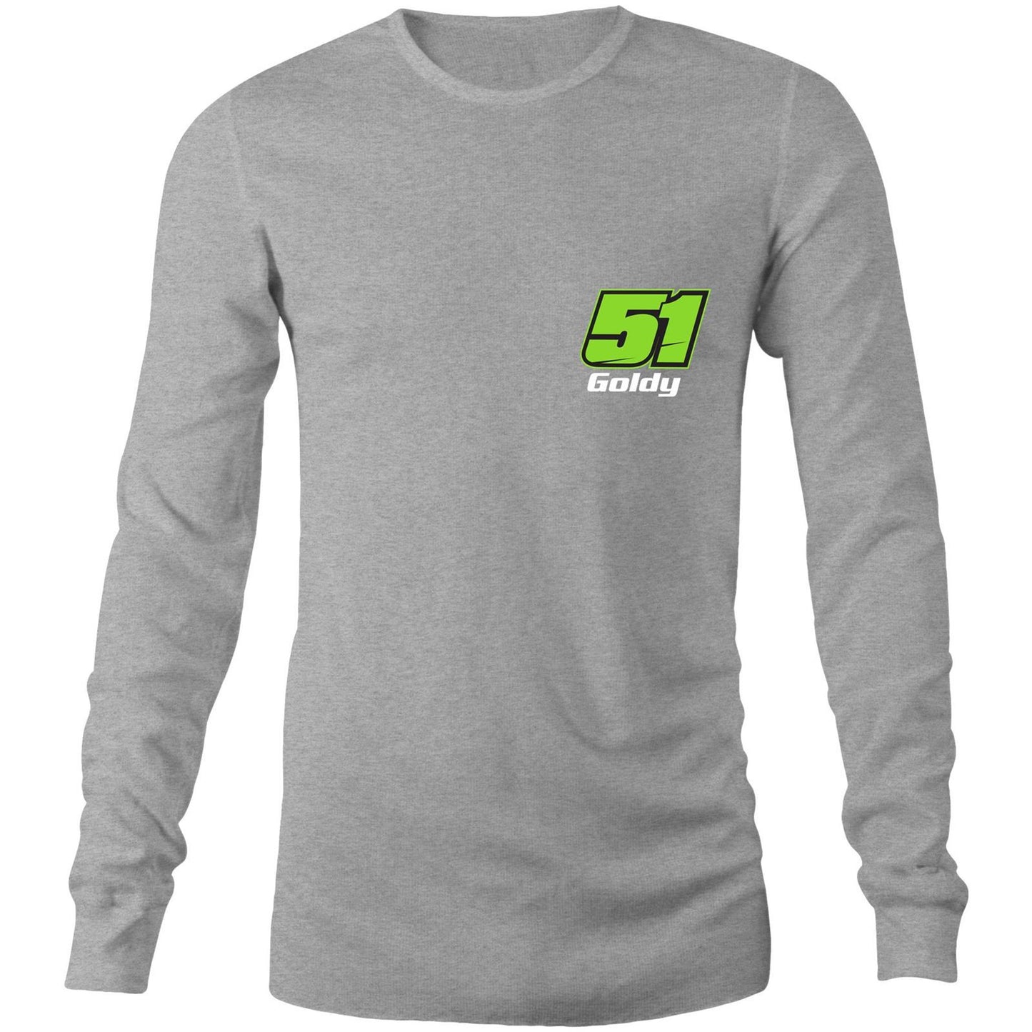 Goldy 51 Send The Dog Mens Long Sleeve Double Side T-Shirt