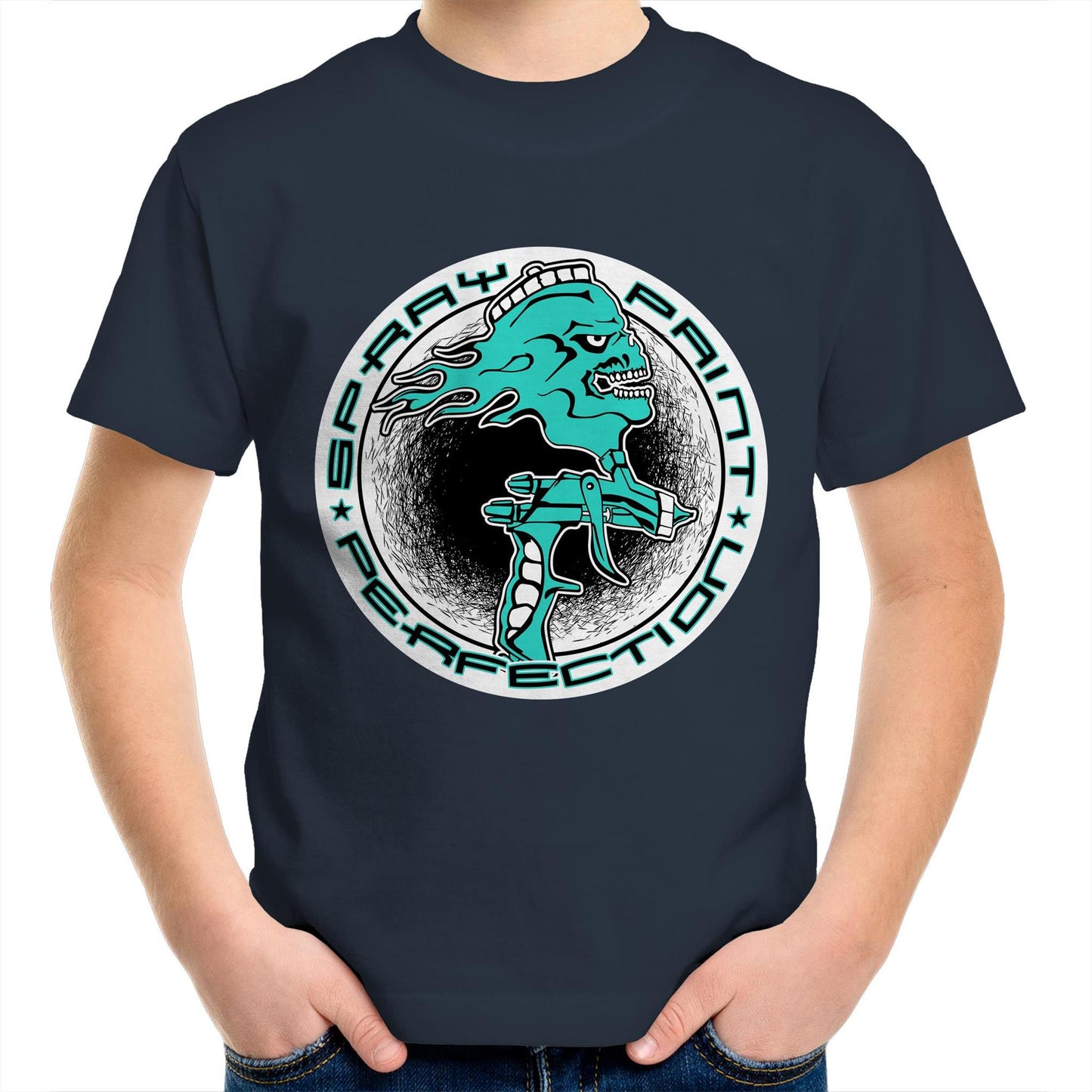 Spray Paint Perfection AS Colour Kids Youth T-Shirt