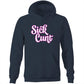Sick Cunt PInk White AS Colour Stencil - Pocket Hoodie Sweatshirt