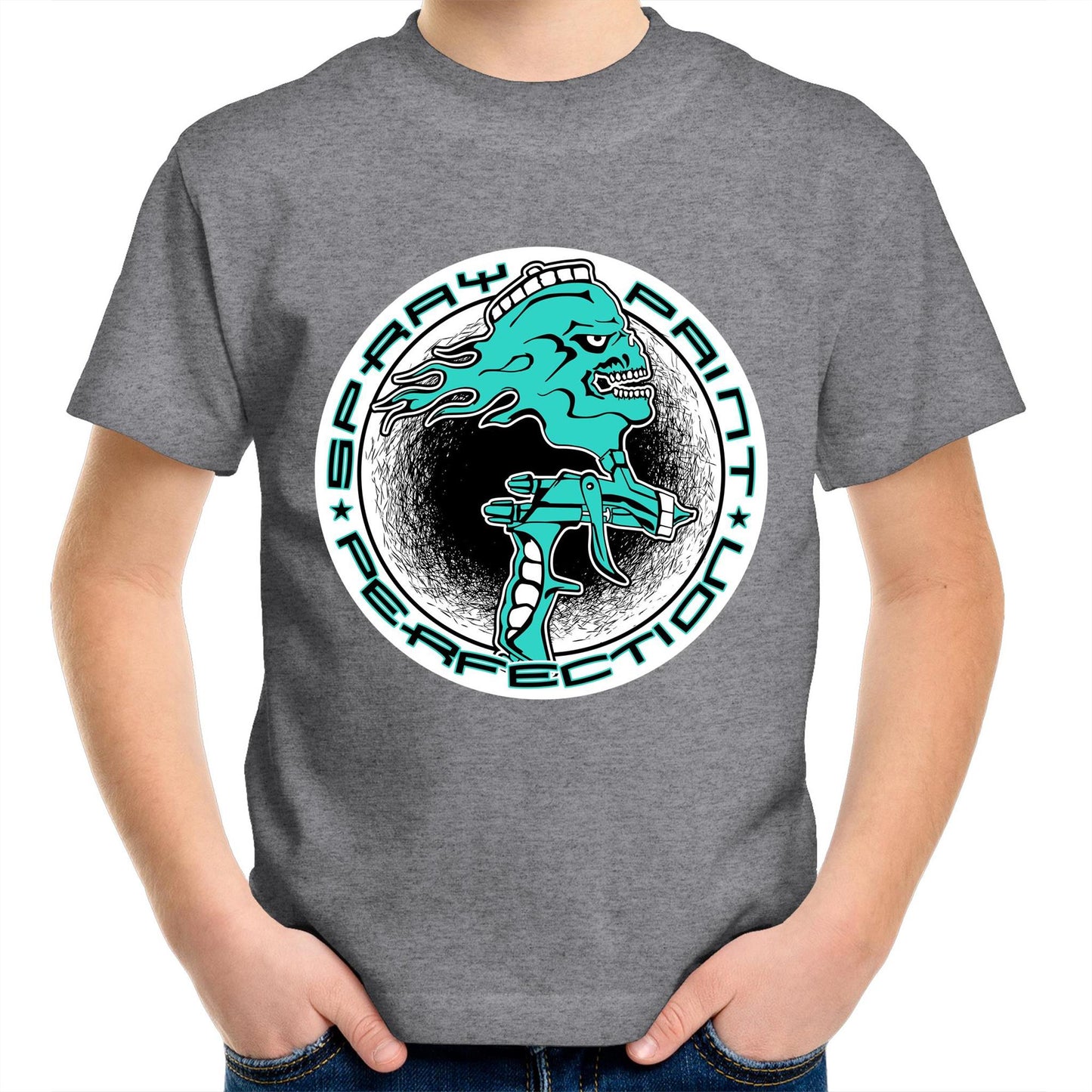 Spray Paint Perfection AS Colour Kids Youth T-Shirt