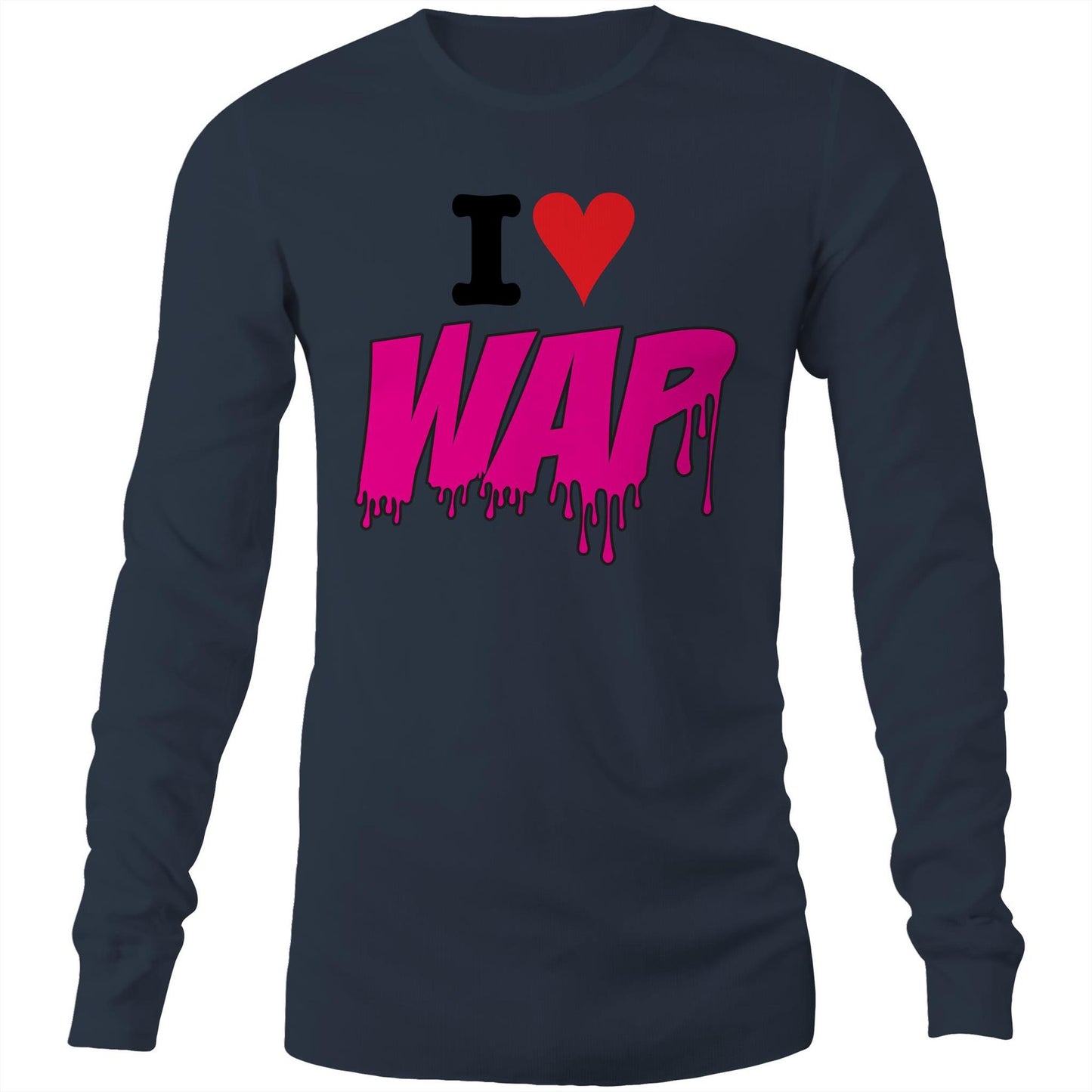 I Love WAP AS Colour - Mens Long Sleeve T-Shirt