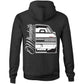 VL Calais Turbo Front Back AS Colour Stencil - Pocket Hoodie Sweatshirt