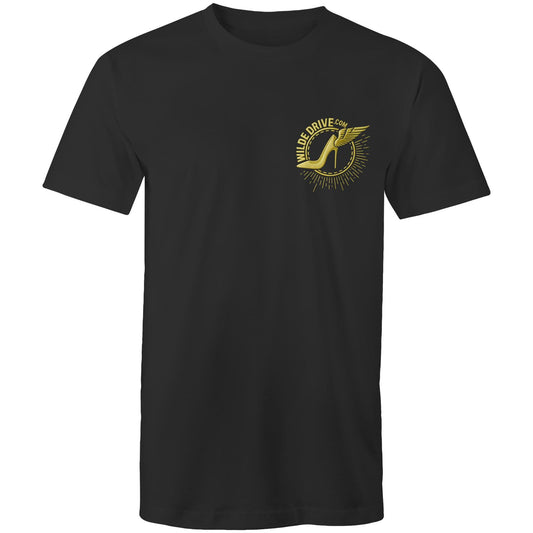 WILDE DRIVE.COM  LIMITED EDITION GOLD CHROME AS Colour Mens T-Shirt