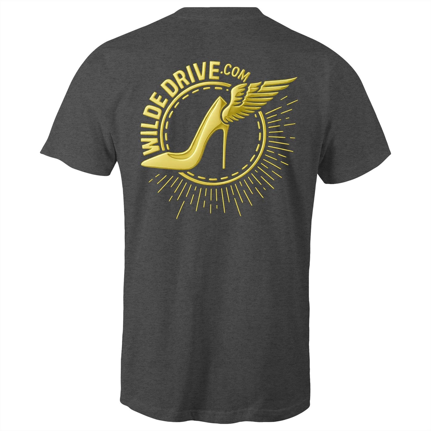 WILDE DRIVE.COM  LIMITED EDITION GOLD CHROME AS Colour Mens T-Shirt