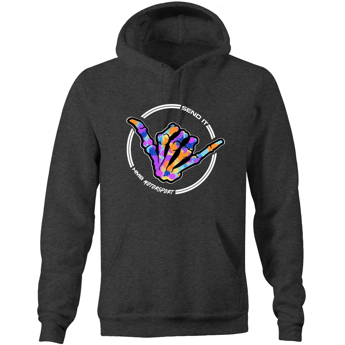 HMB Send It Multi Colour AS Colour Stencil Hoodie
