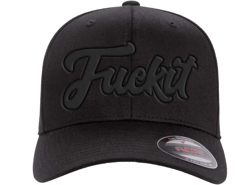 Fuck It Black Flexfit Hat X20