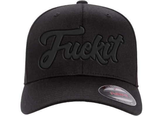 Fuck It Black Flexfit Hat X20