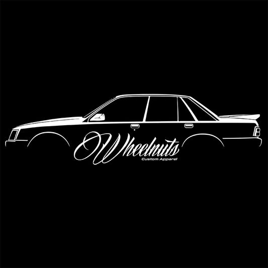 Wheelnuts Custom Apparel VK White On black Vinyl Sticker 60cm