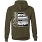VL Calais Turbo Front Back AS Colour Stencil - Pocket Hoodie Sweatshirt