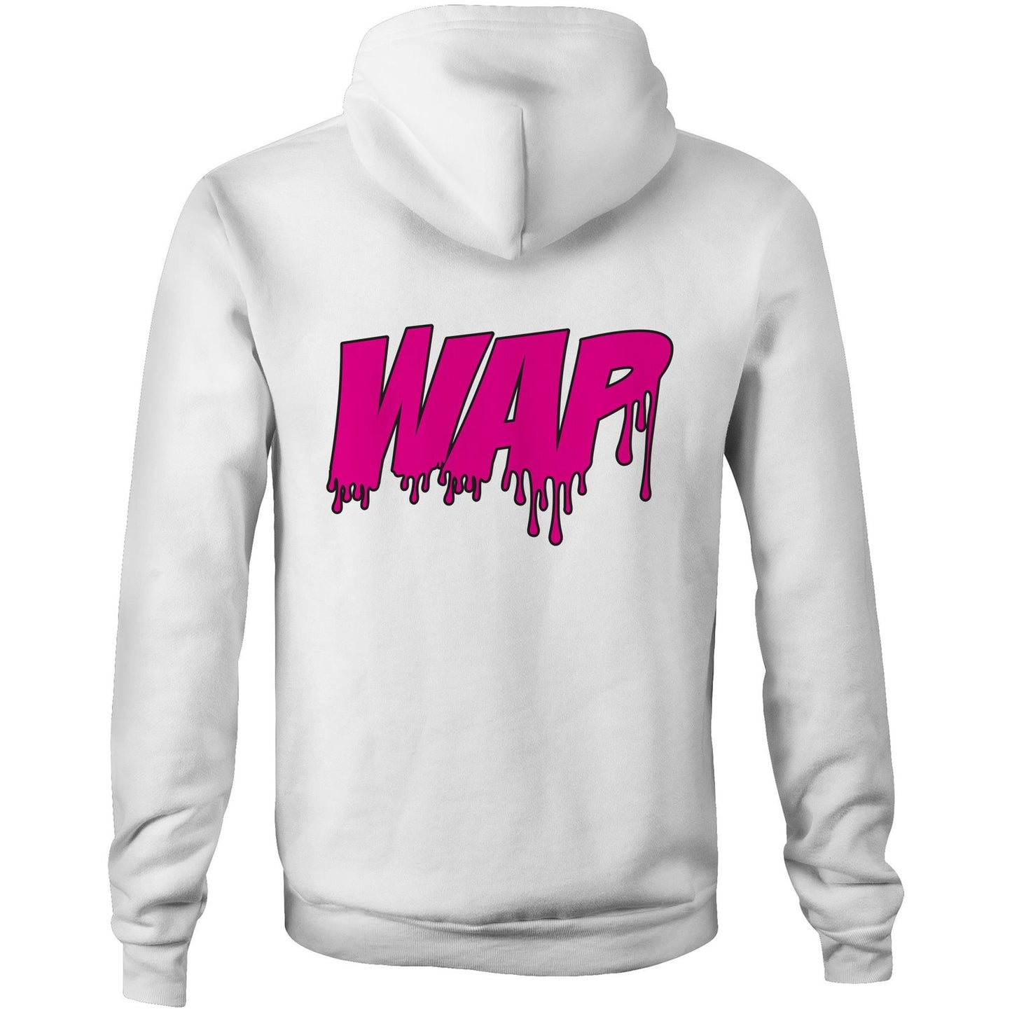 Pussy Built Strong WAP AS Colour Stencil - Pocket Hoodie Sweatshirt