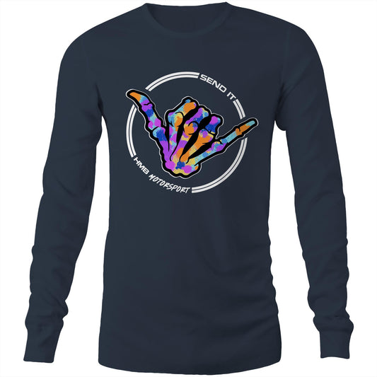 HMB Send It Multi Colour AS Colour Mens Long Sleeve Tee