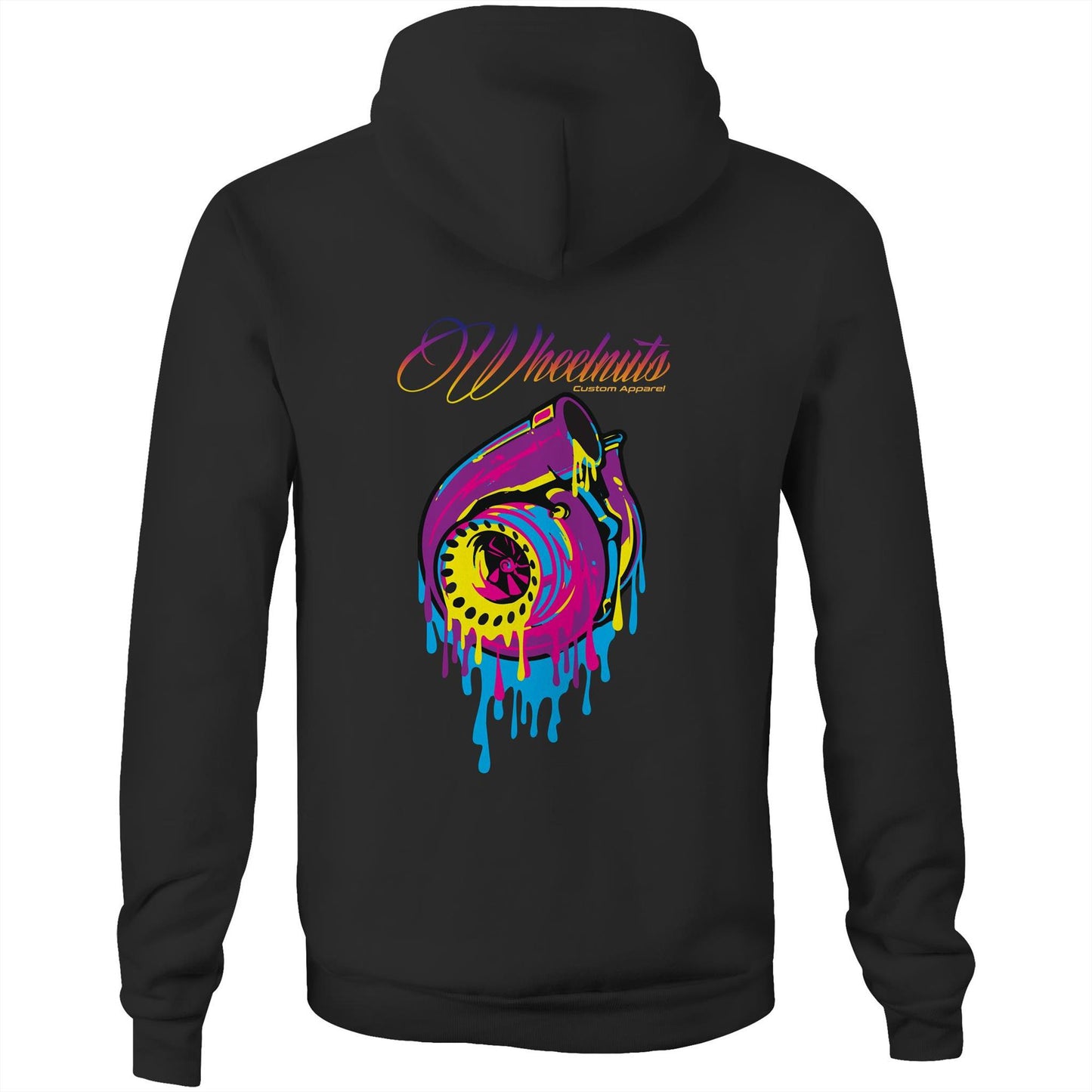 Rainbow Turbo - Pocket Hoodie Sweatshirt