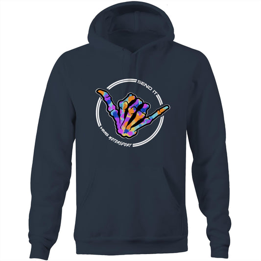 HMB Send It Multi Colour AS Colour Stencil Hoodie