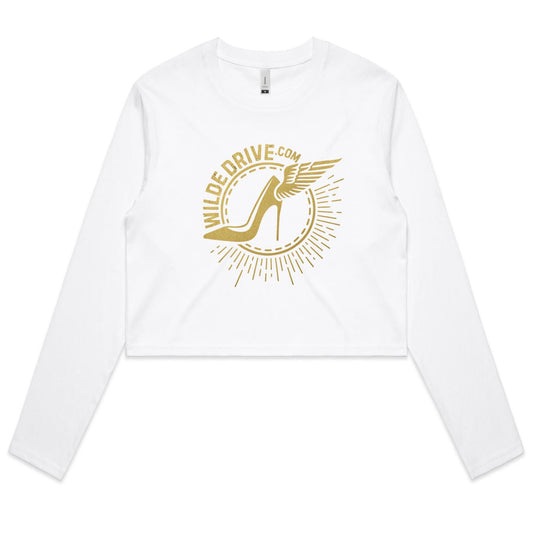 WILDE DRIVE.COM AS Colour - Women's Long Sleeve Crop Tee