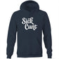 Sick Cunt White AS Colour Stencil - Pocket Hoodie Sweatshirt