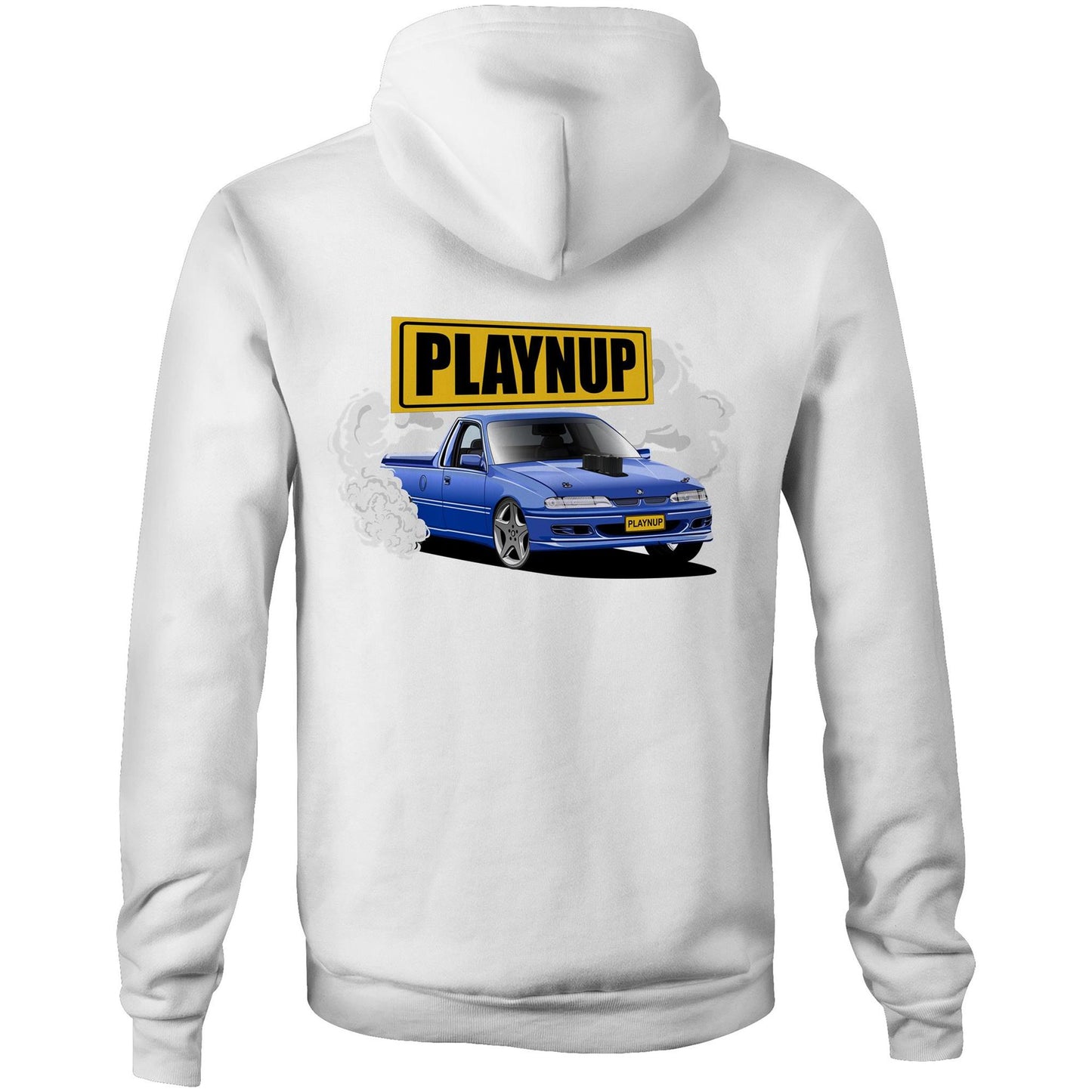 Playnup LS Skid Ute 2 sides Hoodie AS Colour Stencil