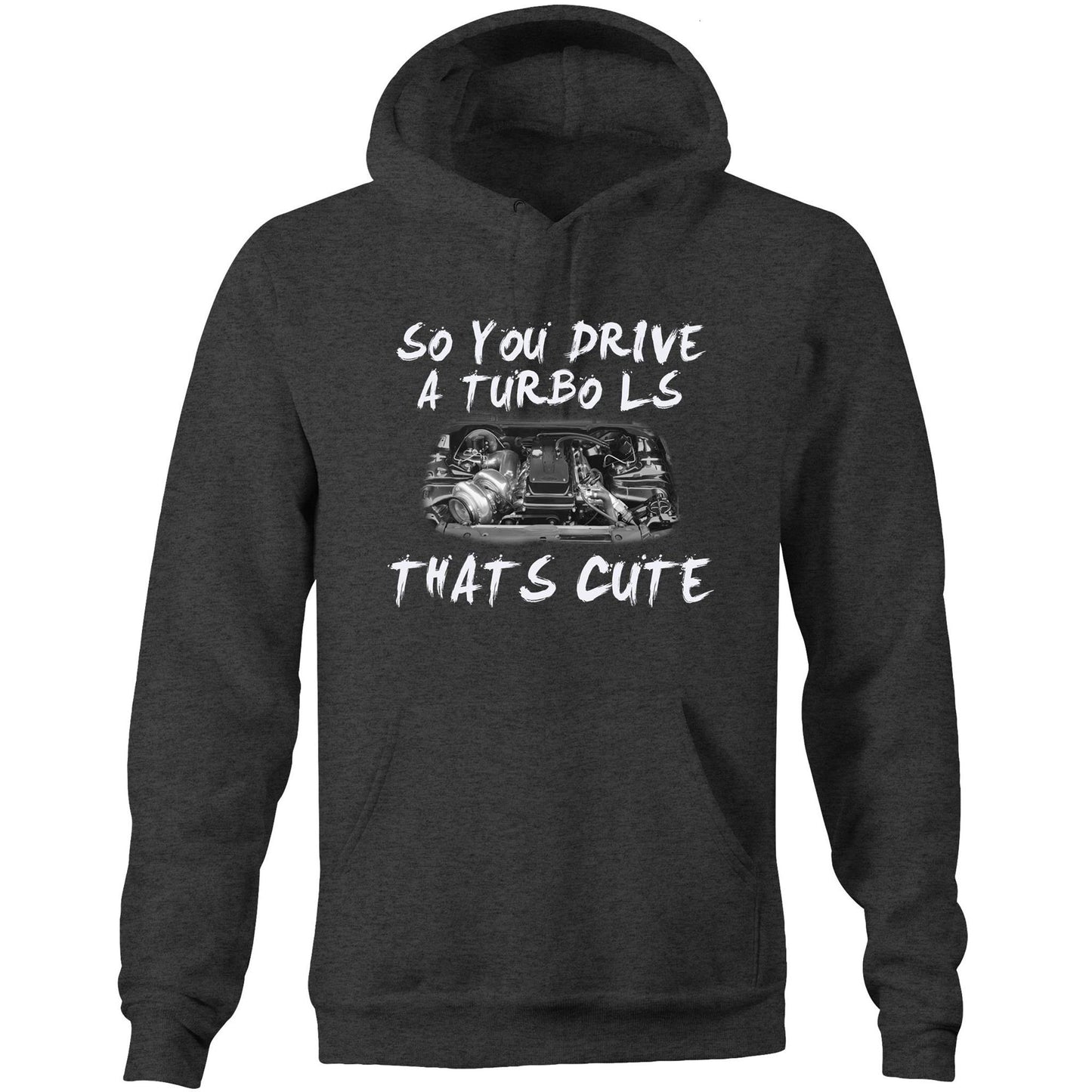 Thats Cute Barra Turbo AS Colour Stencil Hoodie