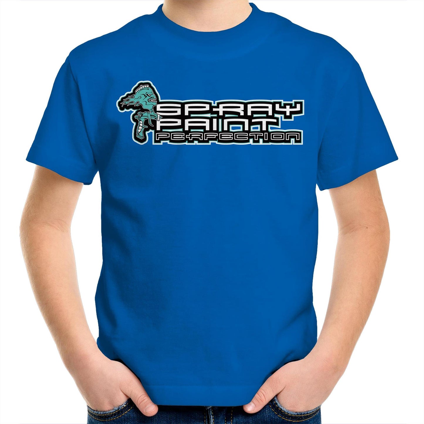 Spray Paint Perfection AS Colour Kids Youth T-Shirt