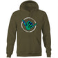 HMB Send It Green Blue AS Colour Stencil  Hoodie