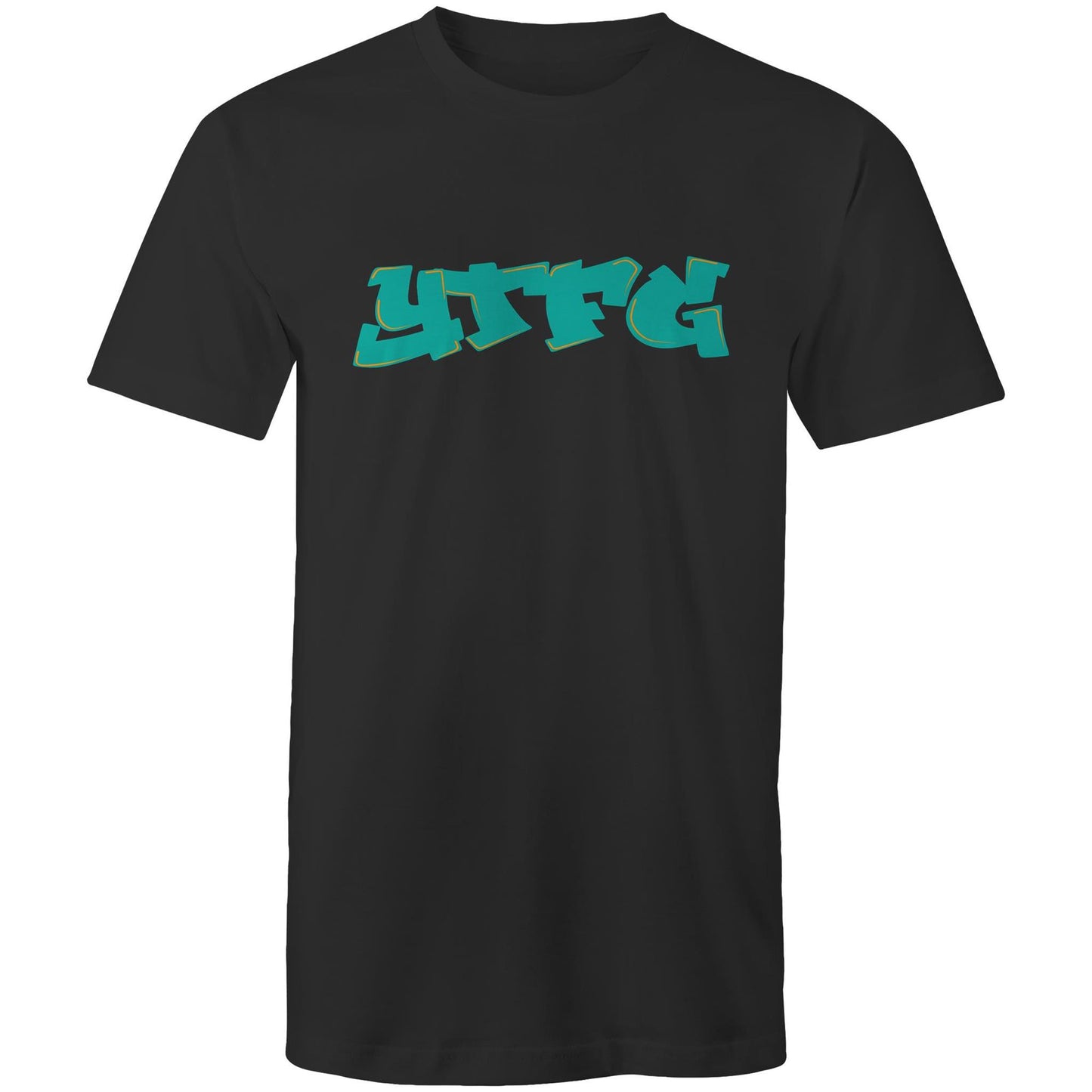 YTFG Graffiti Blue - Front Logo Tee