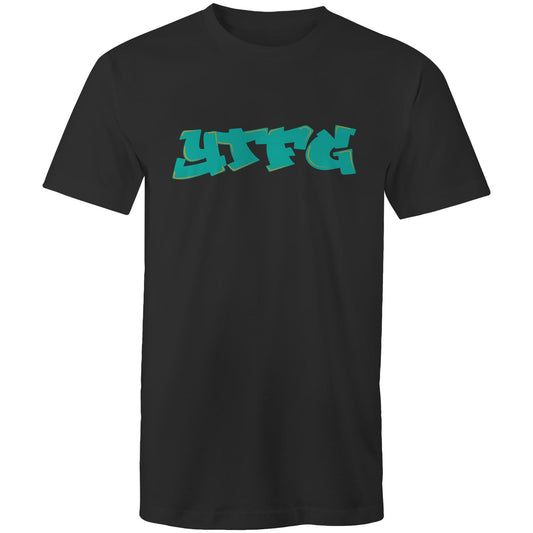 YTFG Graffiti Blue - Front Logo Tee