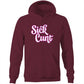 Sick Cunt PInk White AS Colour Stencil - Pocket Hoodie Sweatshirt