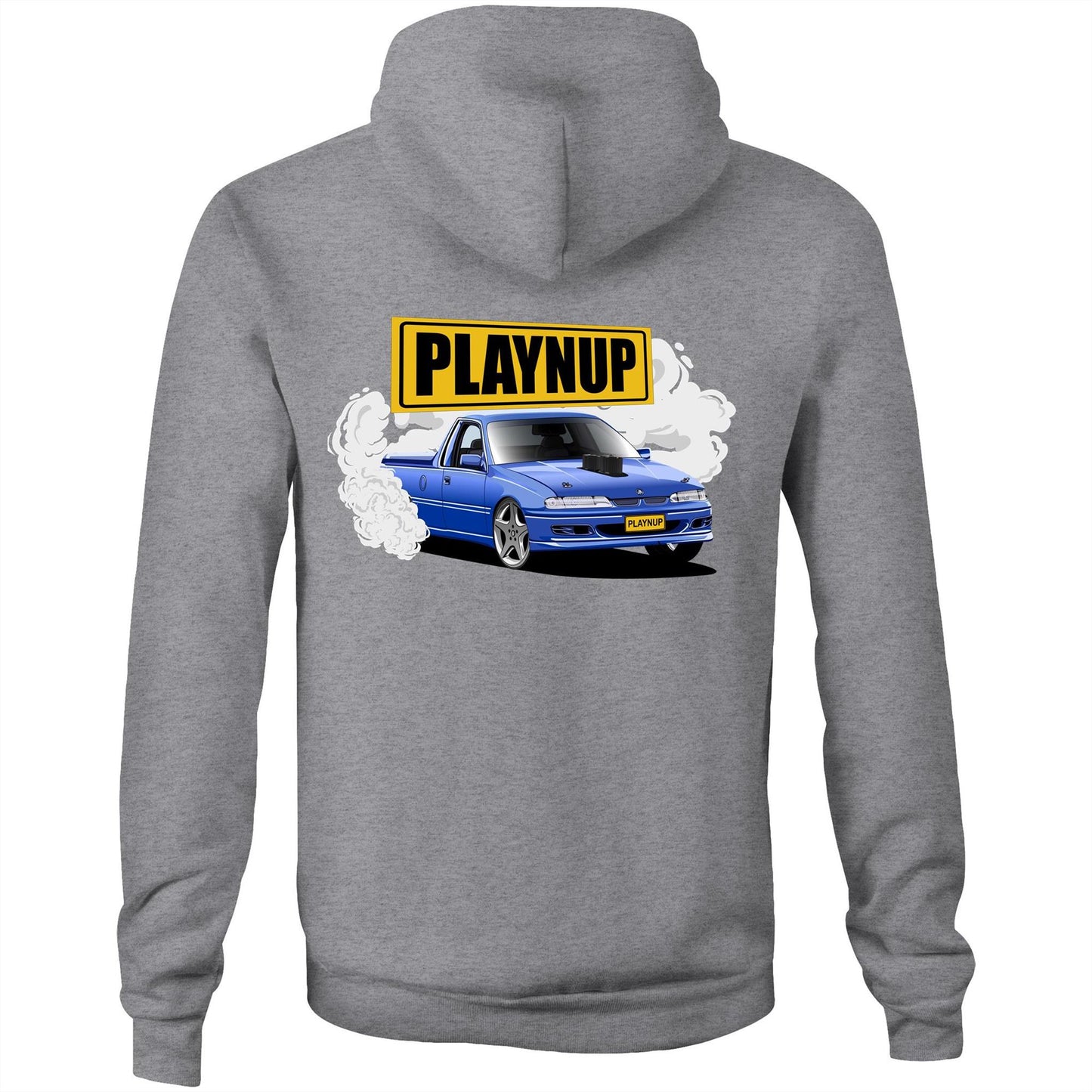 Playnup LS Skid Ute 2 sides Hoodie AS Colour Stencil