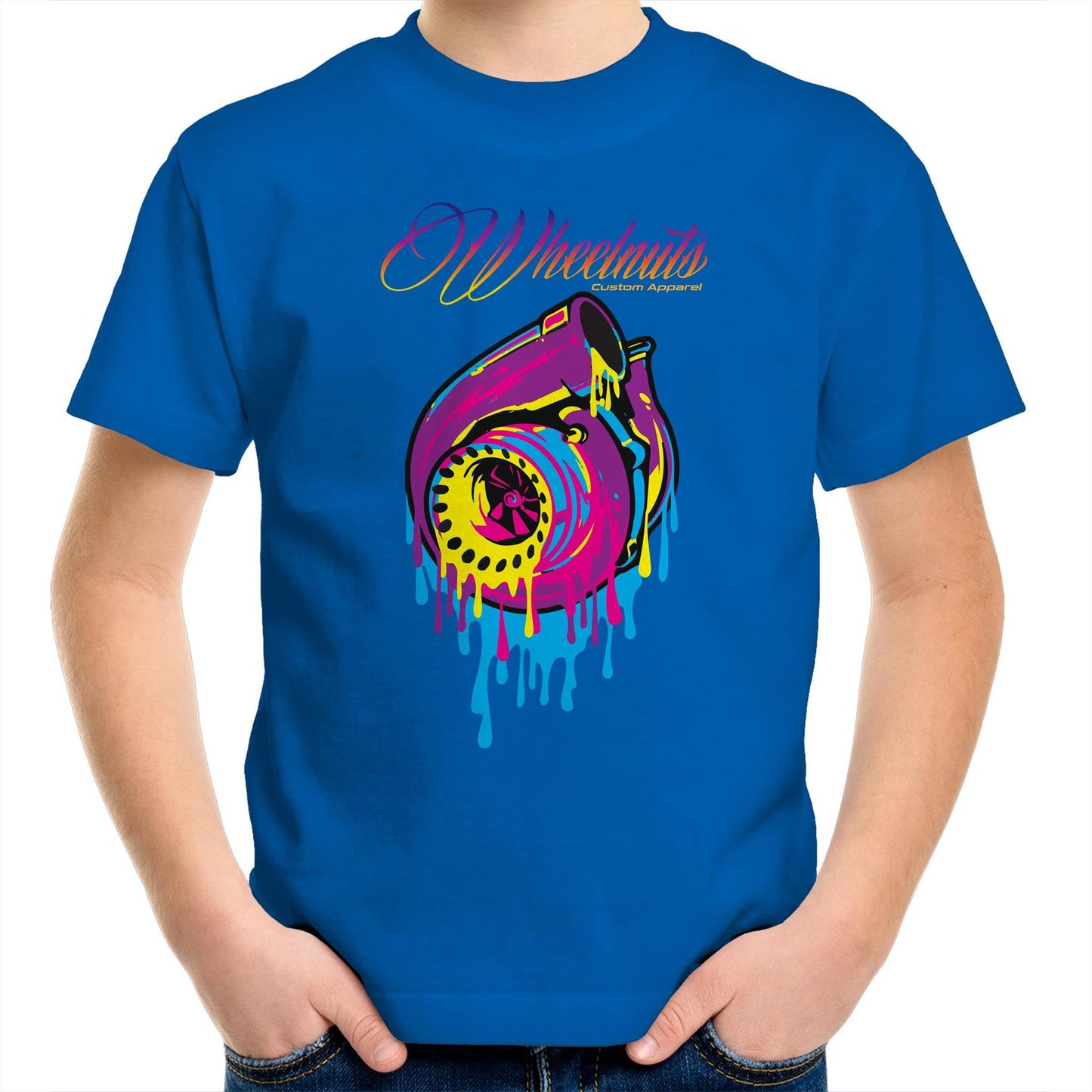 Rainbow turbo Dripping - Kids Youth T-Shirt