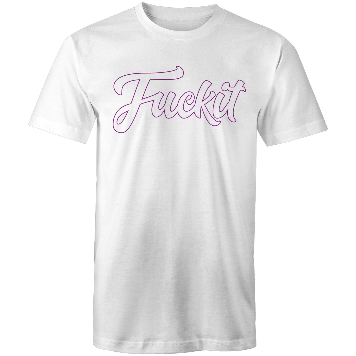 Wheelnuts FCKIT Cursive Purple Outline Tee  AS Colour